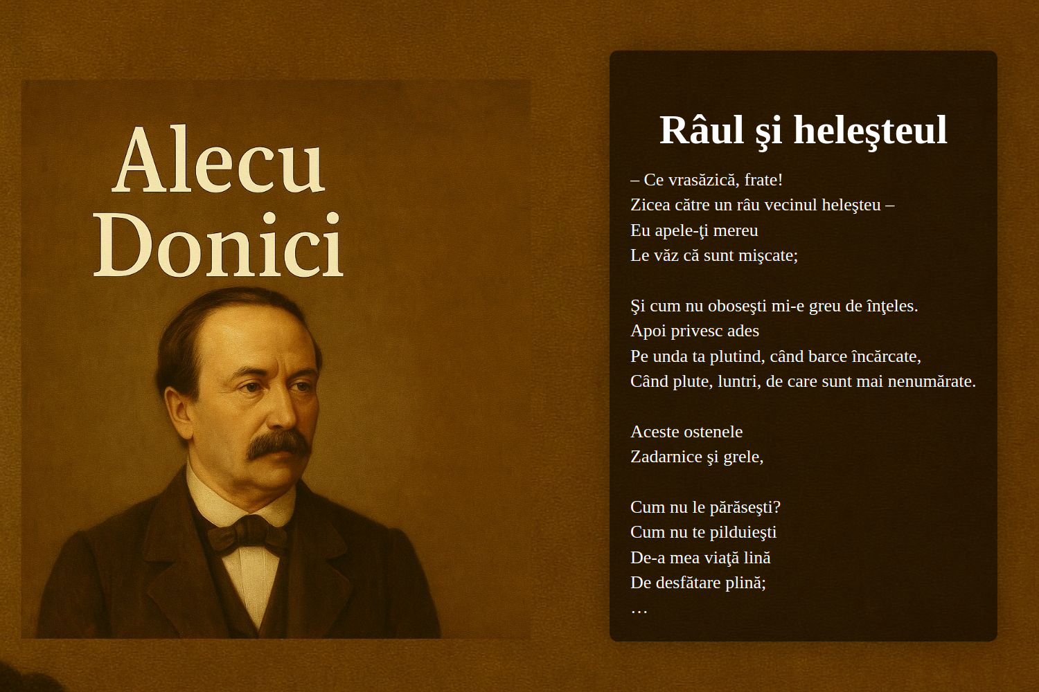 Râul şi heleşteul