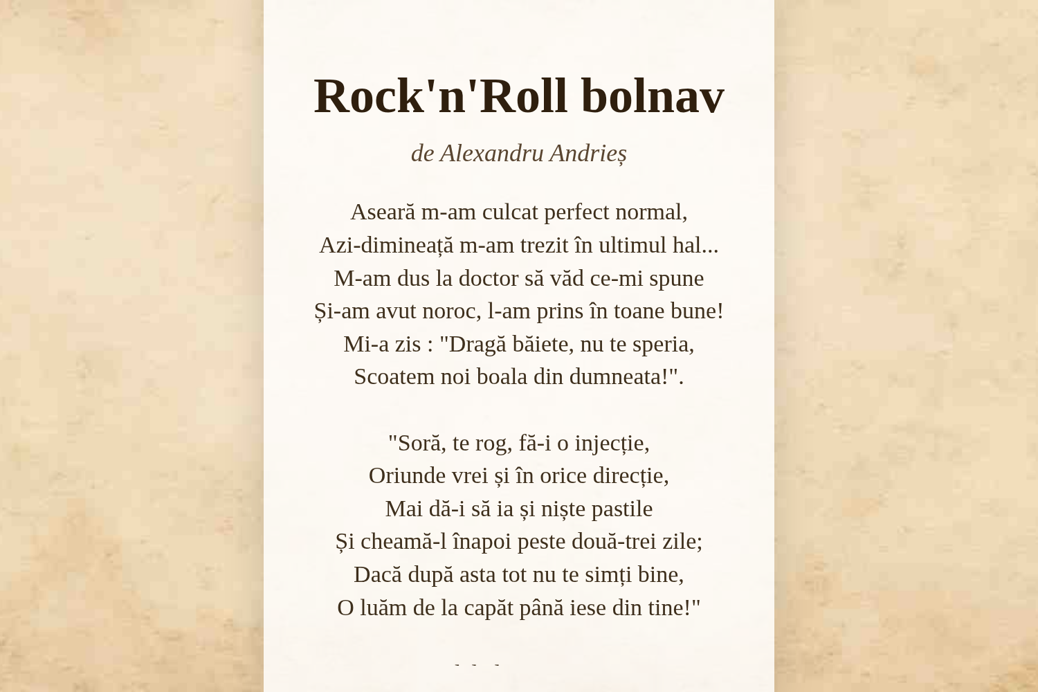 Rock'n'Roll bolnav