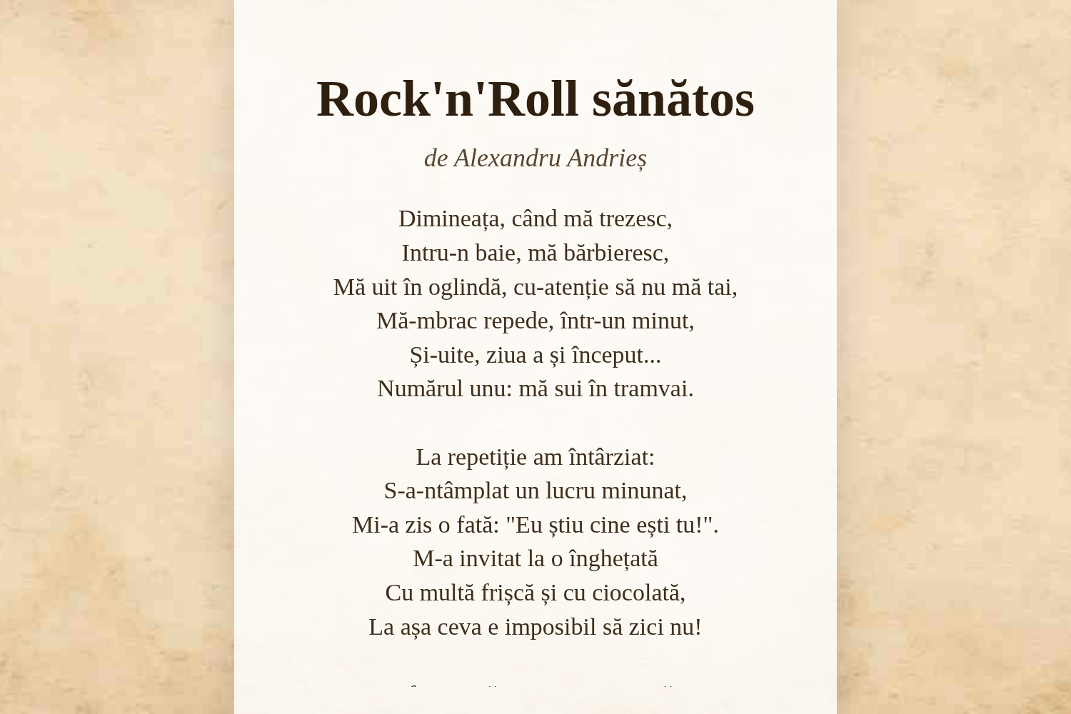 Rock'n'Roll sănătos