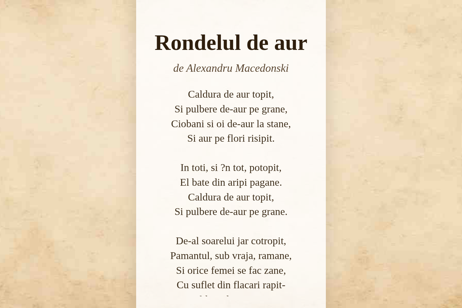 Rondelul de aur