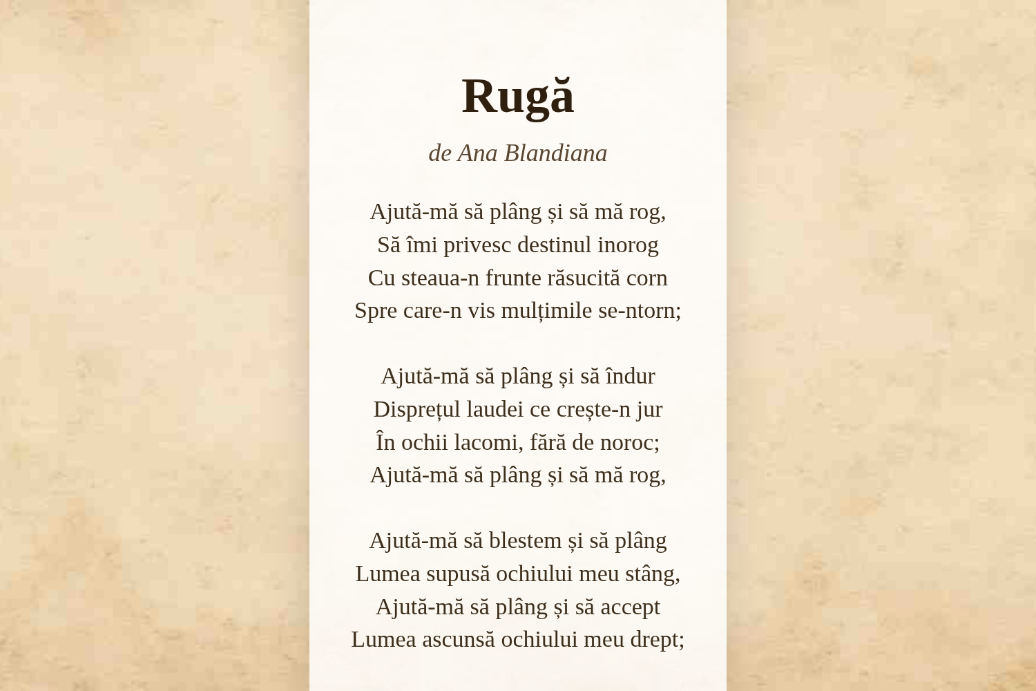Rugă