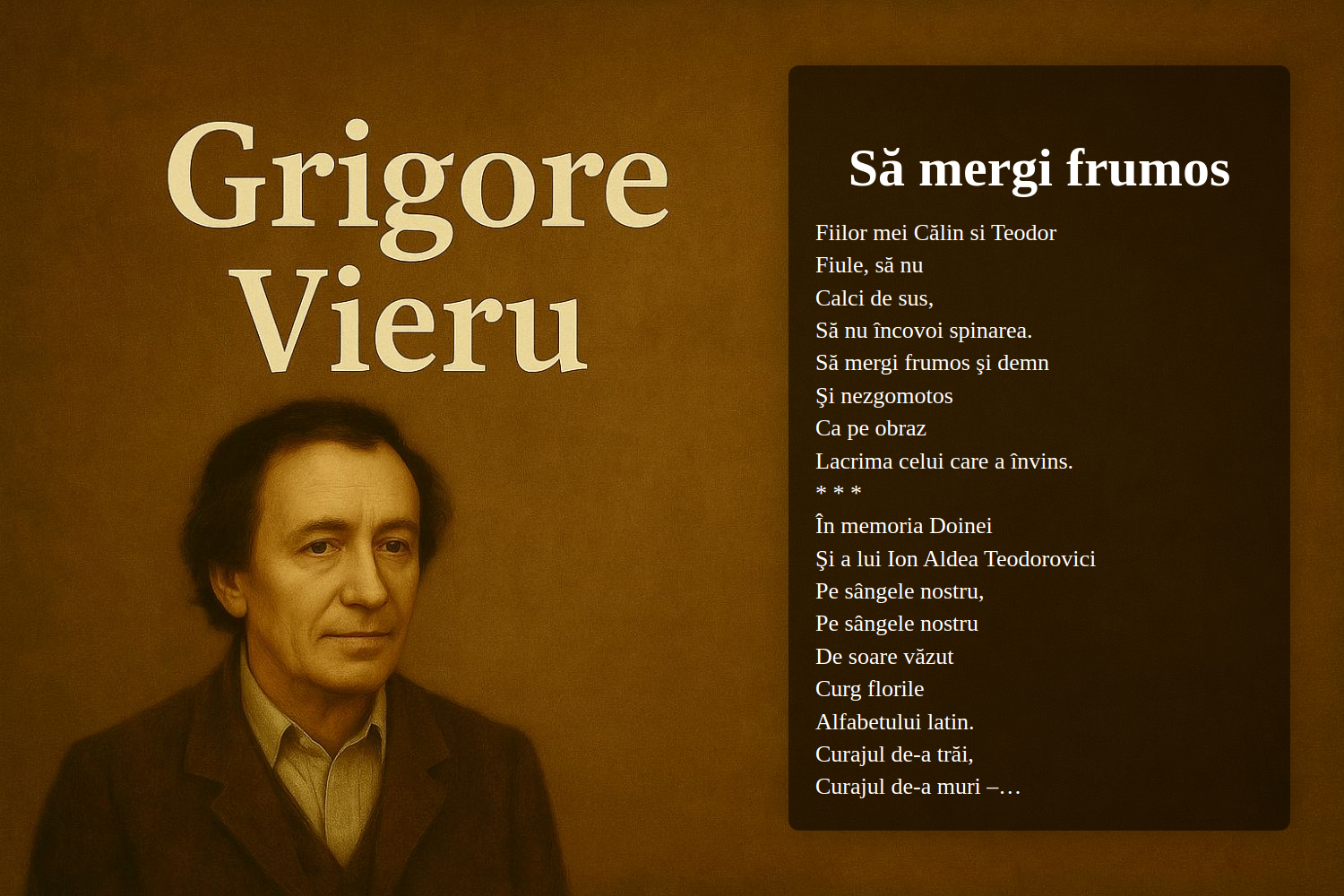 Să mergi frumos