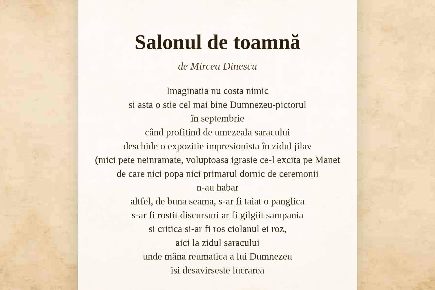 Salonul de toamnă