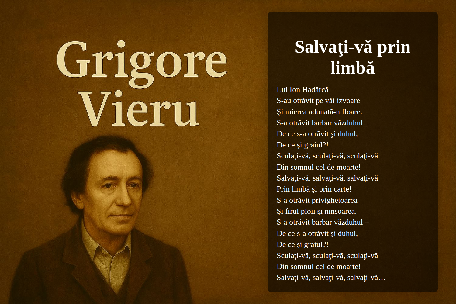 Salvaţi-vă prin limbă