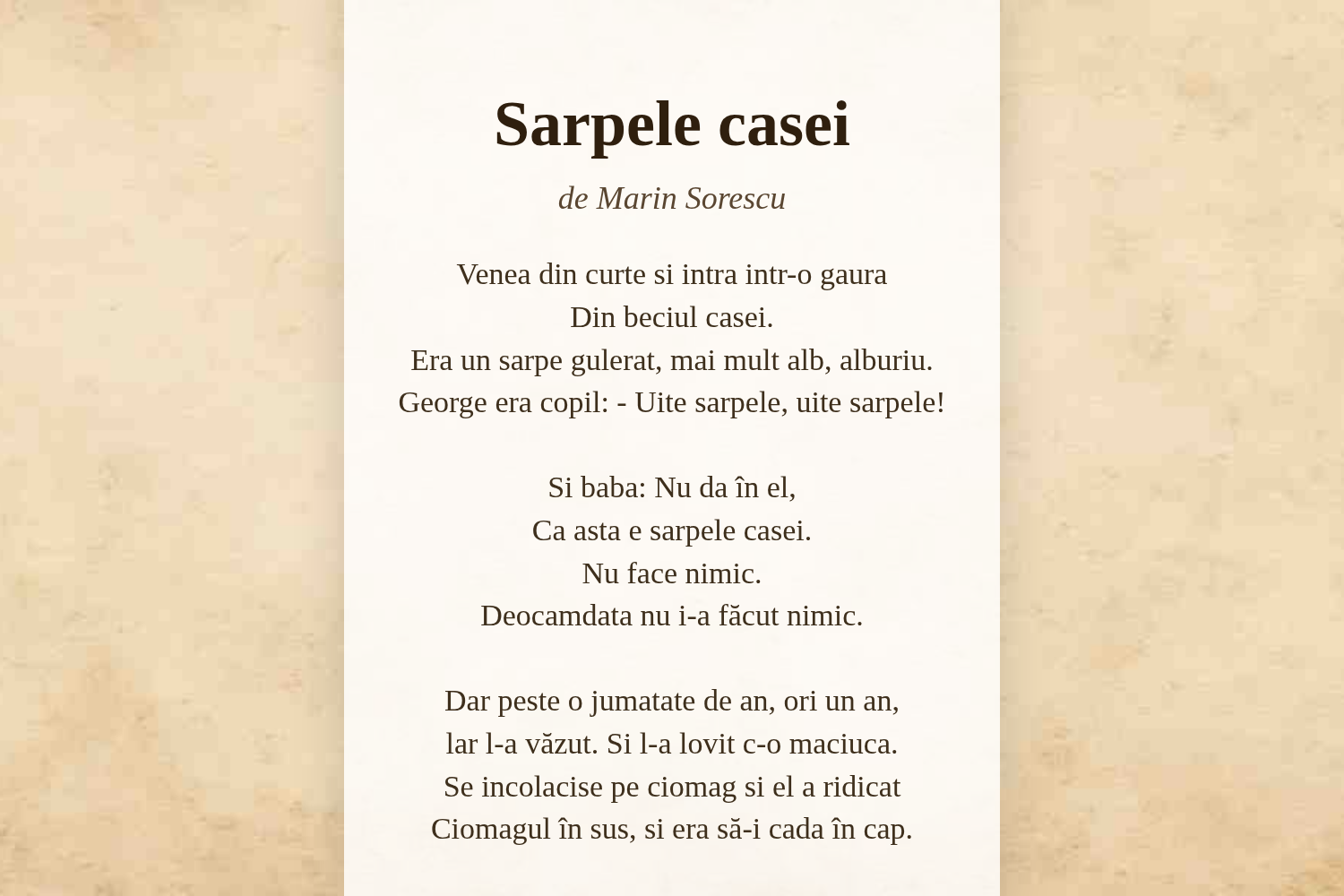 Sarpele casei