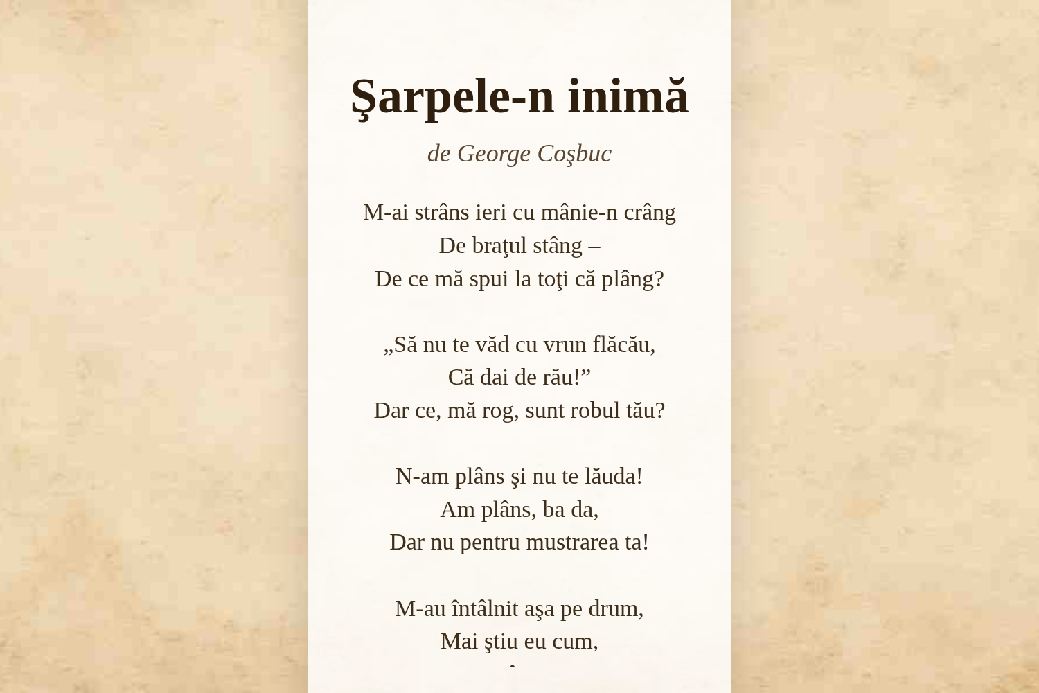Şarpele-n inimă