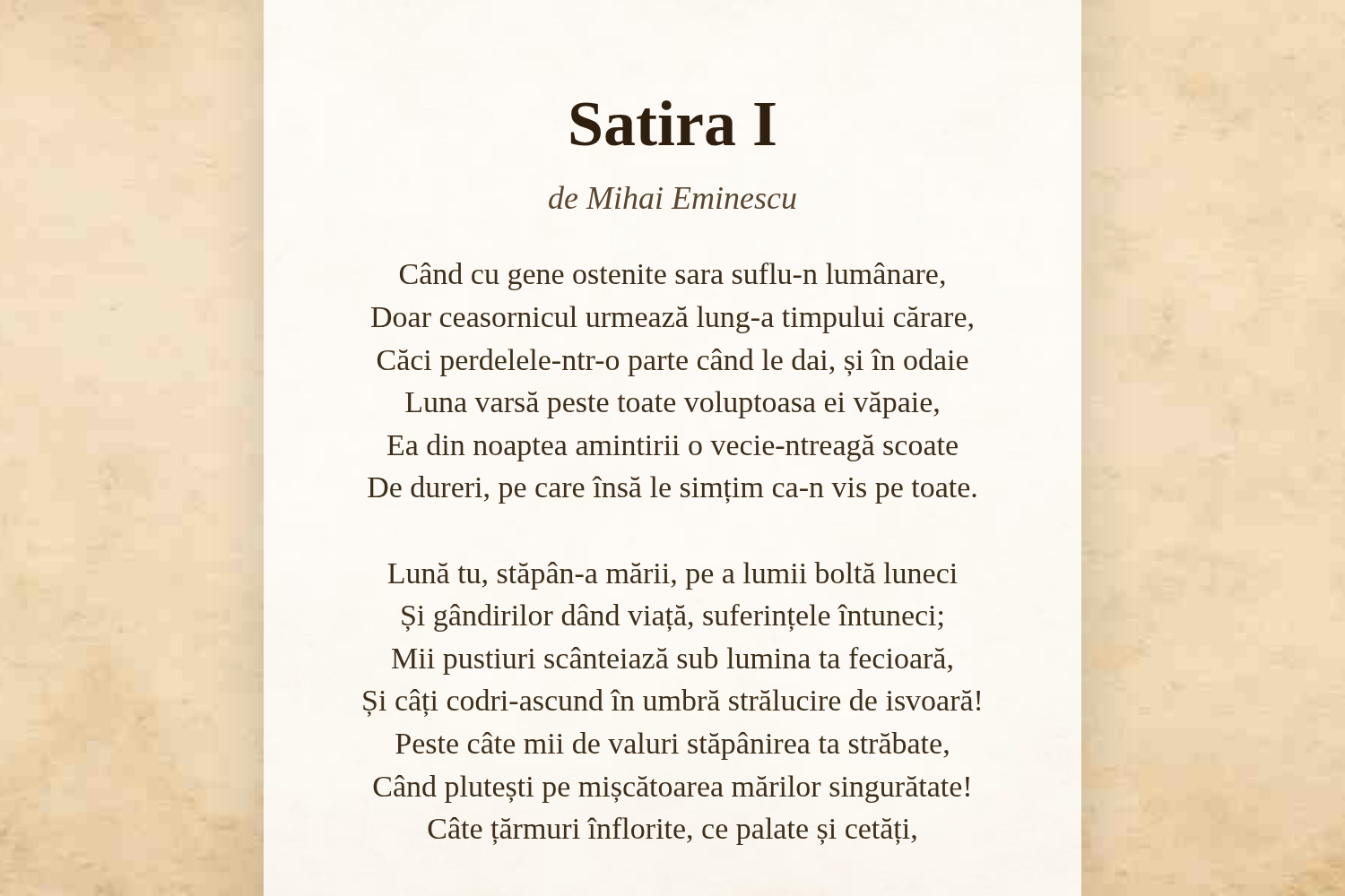Satira I