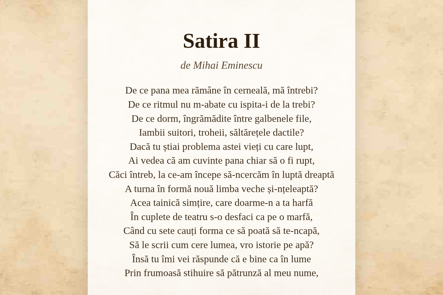 Satira II