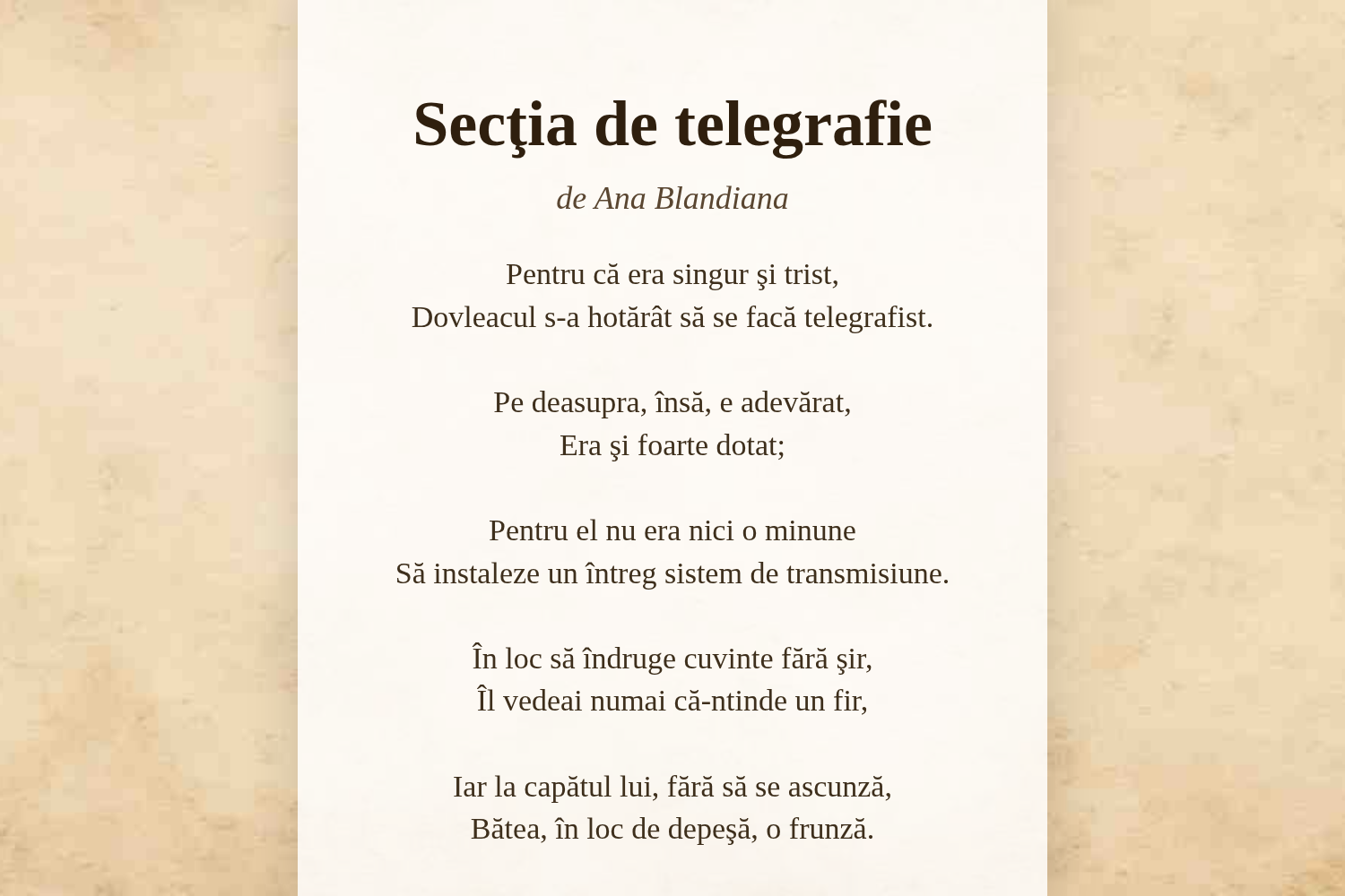 Secţia de telegrafie