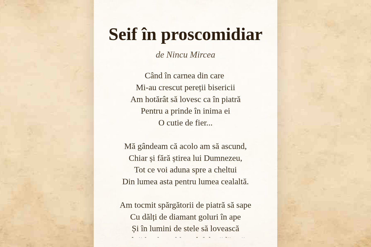 Seif în proscomidiar