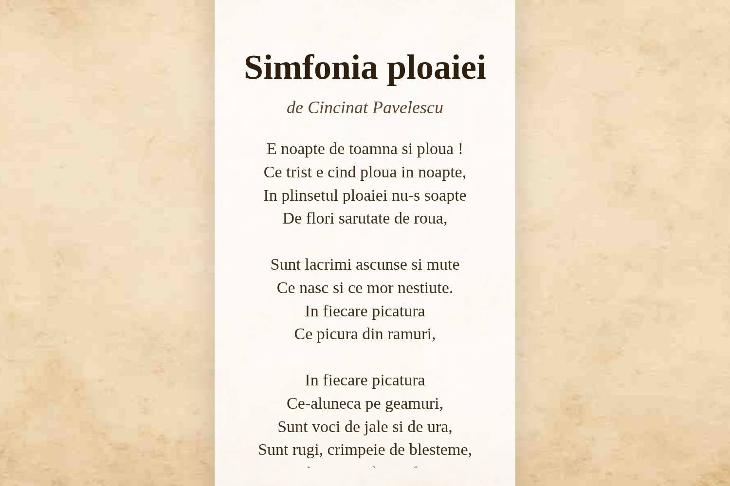 Simfonia ploaiei