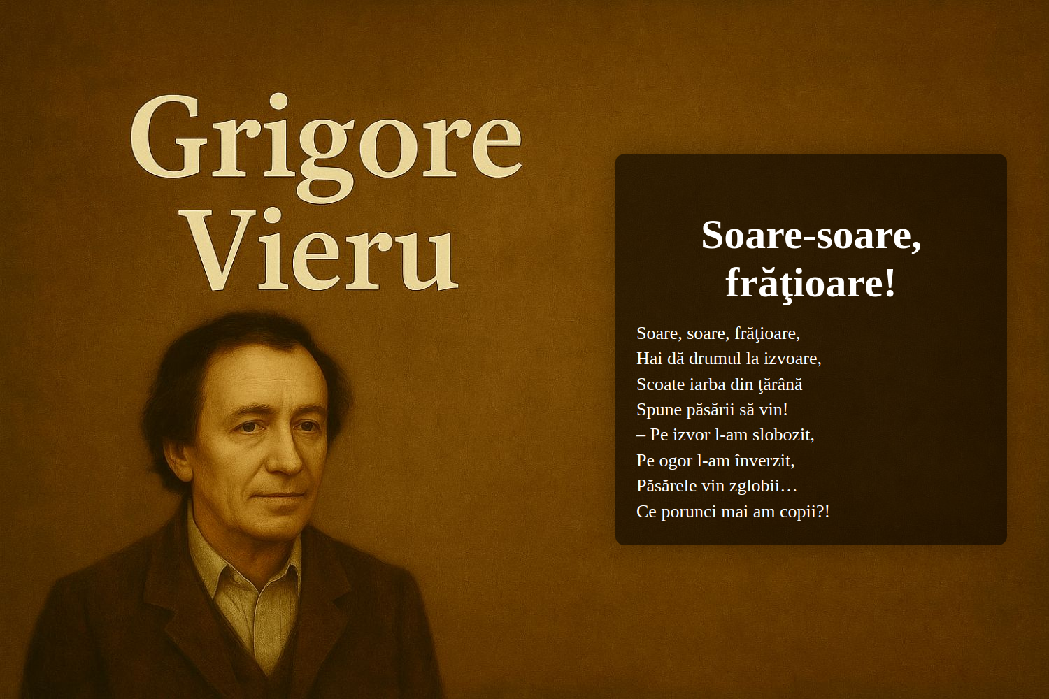 Soare-soare, frăţioare!