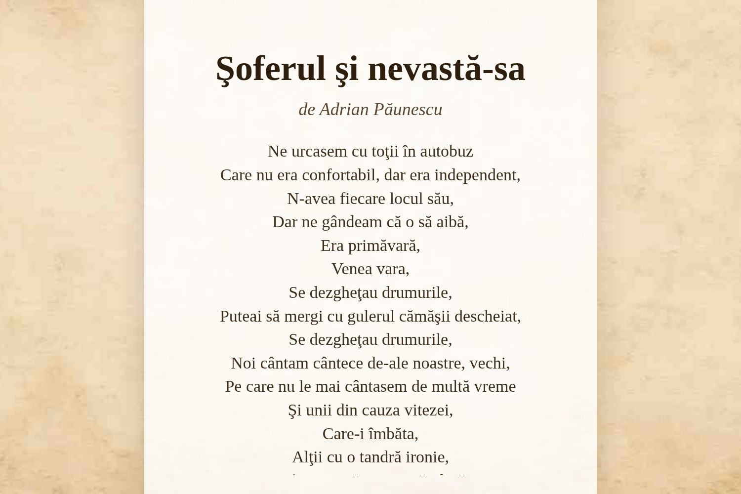 Şoferul şi nevastă-sa