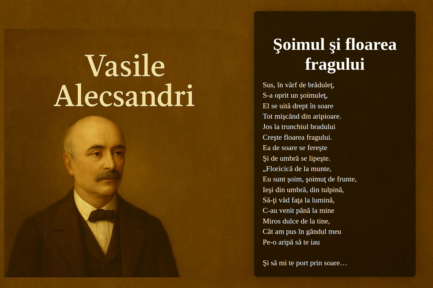 Şoimul şi floarea fragului