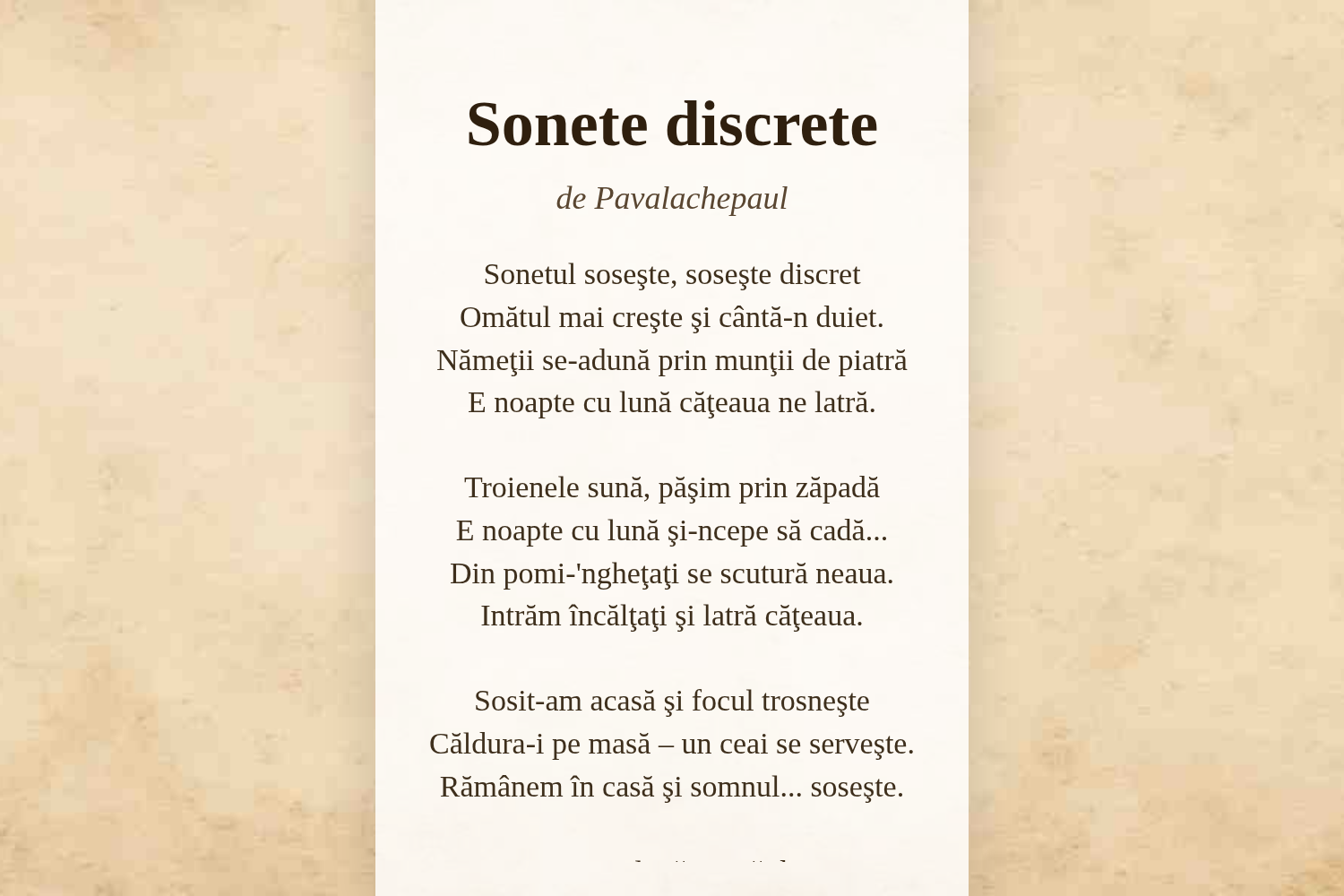 Sonete discrete