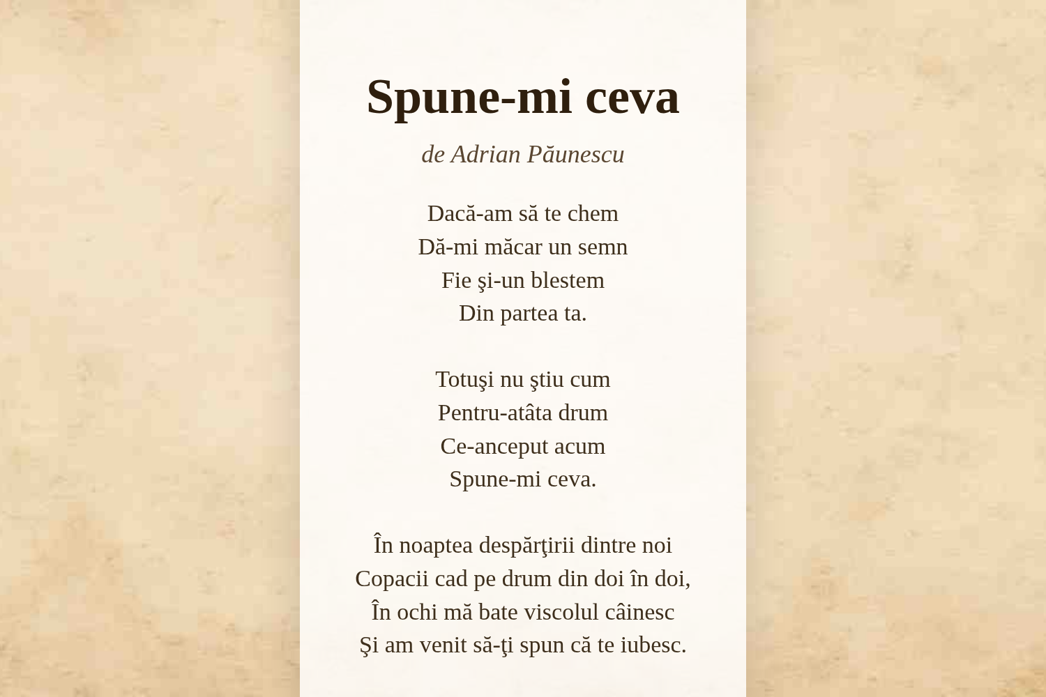 Spune-mi ceva