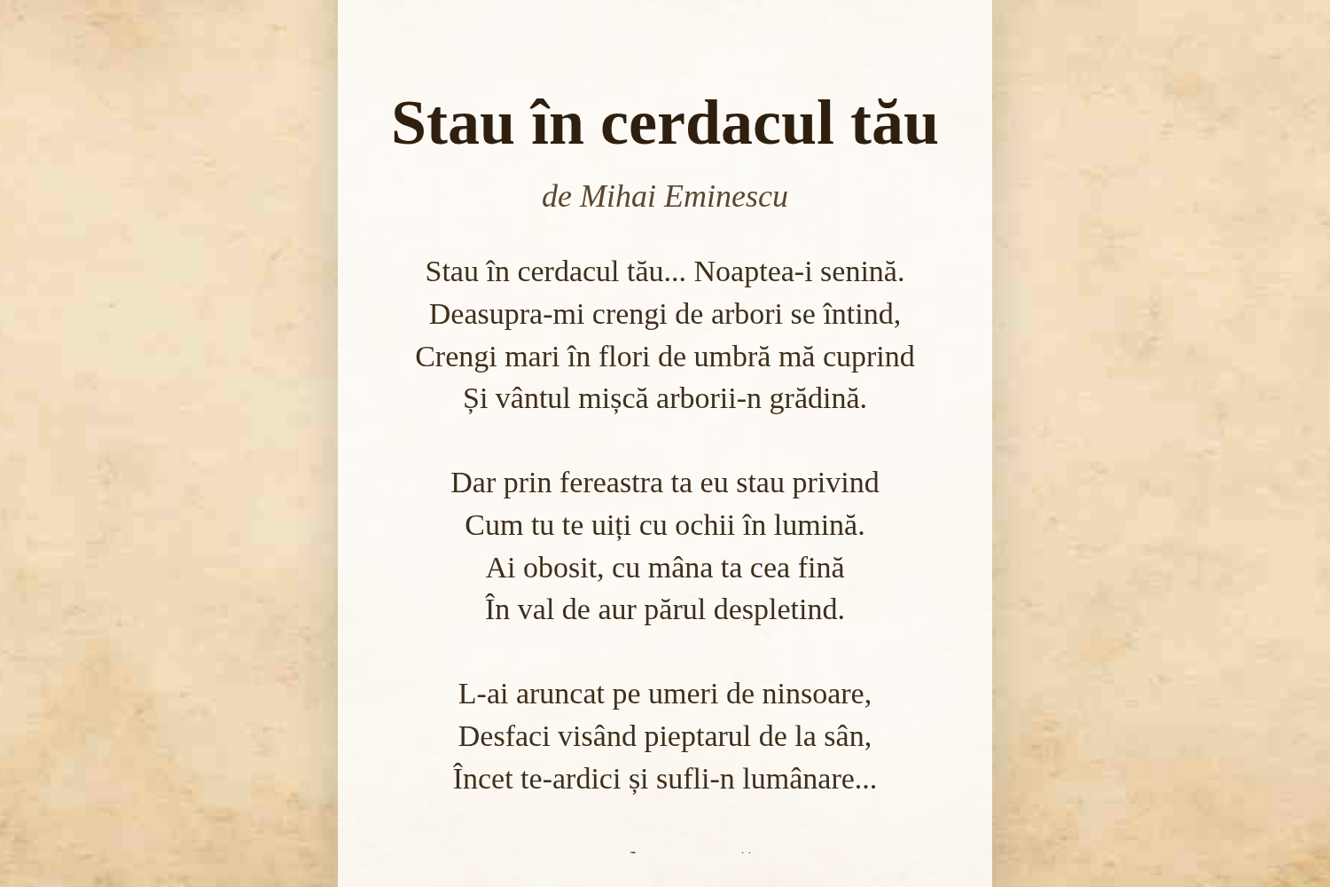 Stau în cerdacul tău