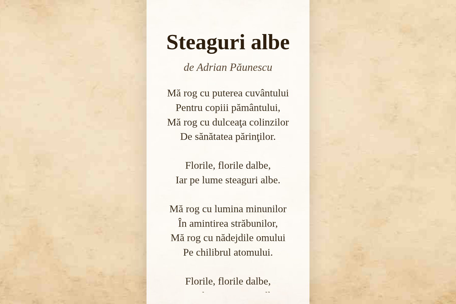 Steaguri albe