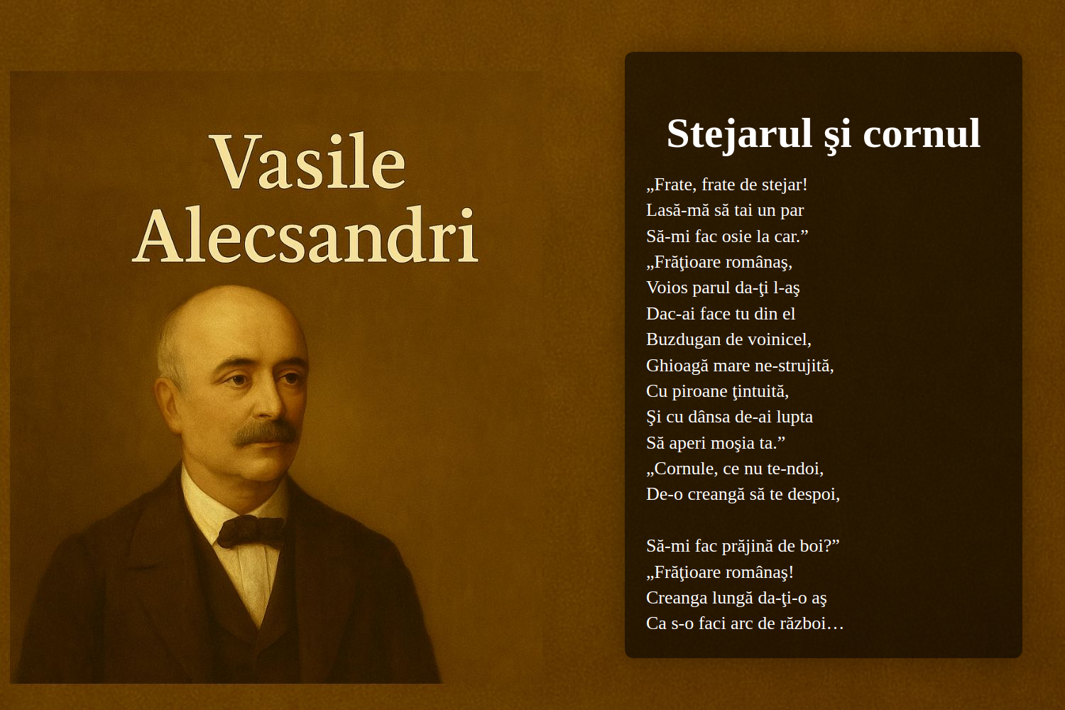 Stejarul şi cornul