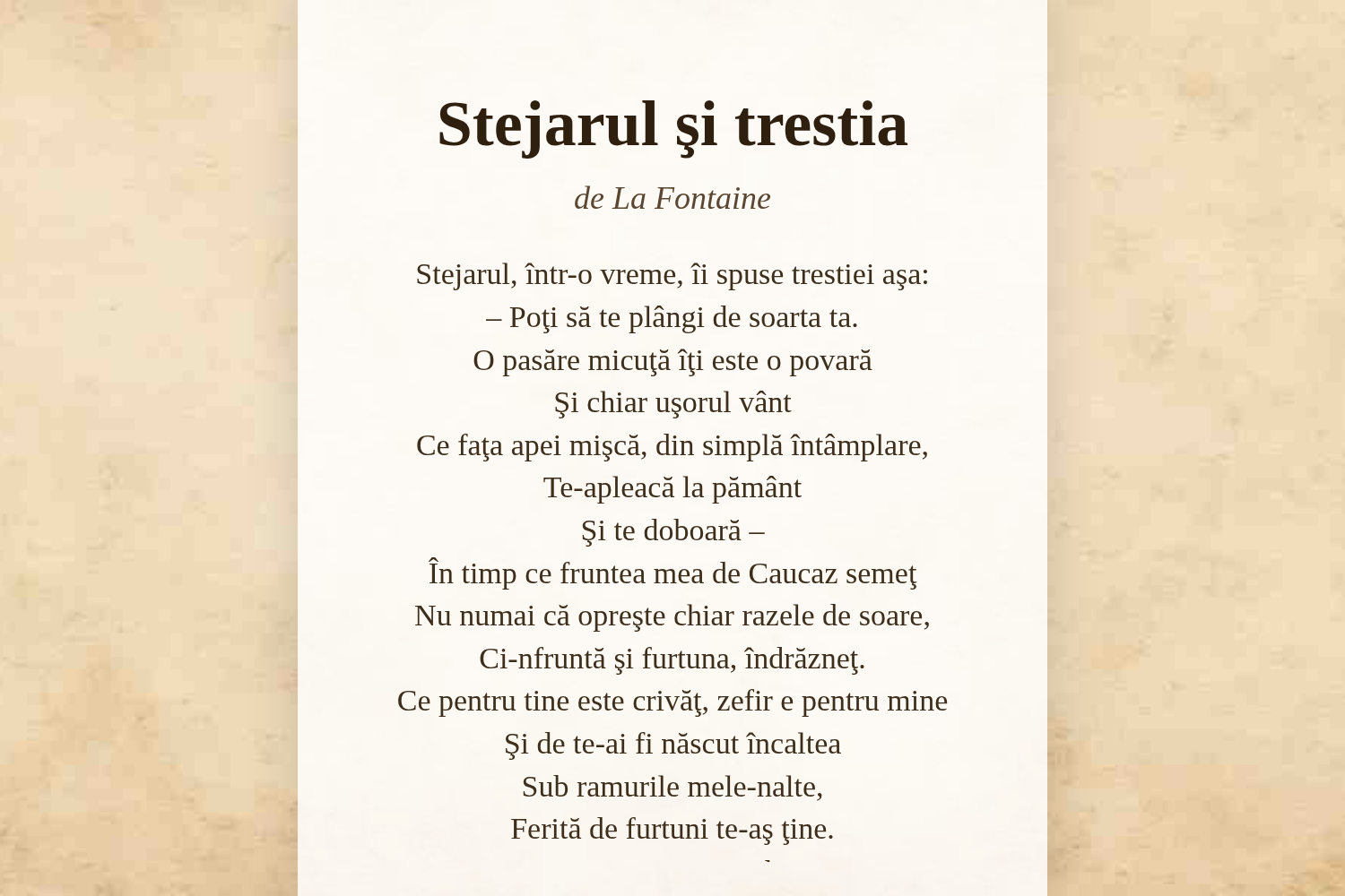 Stejarul şi trestia