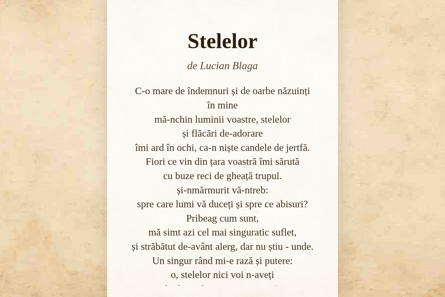 Stelelor