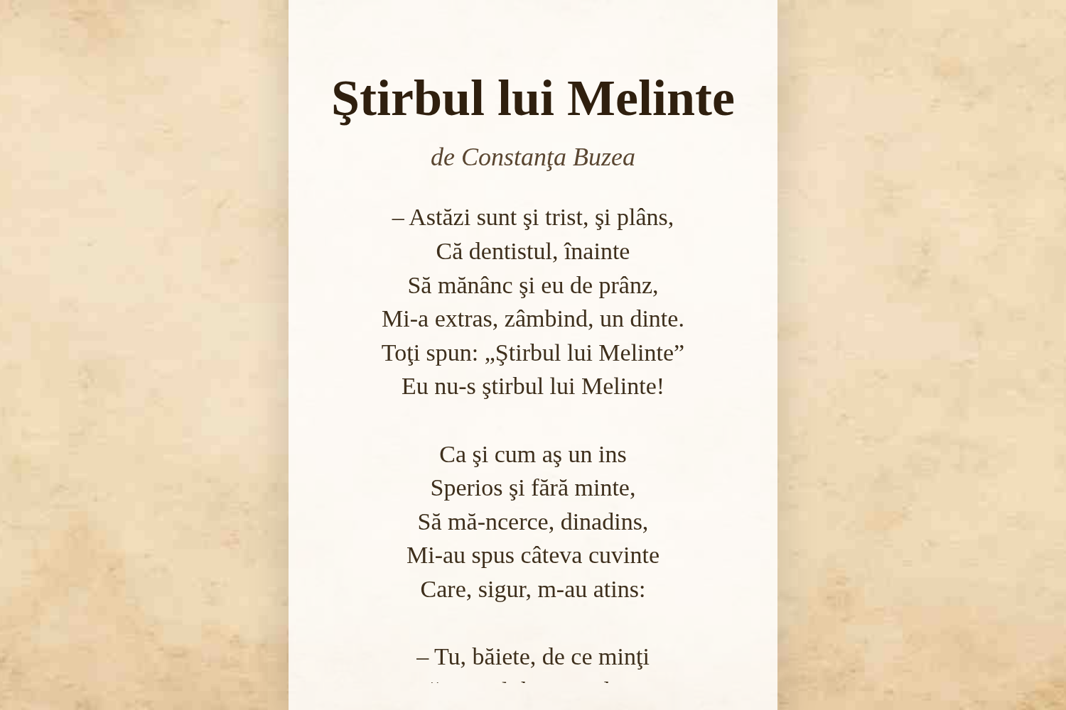 Ştirbul lui Melinte