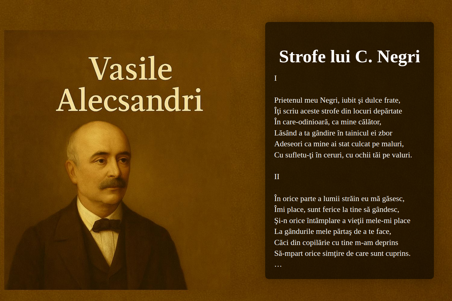 Strofe lui C. Negri