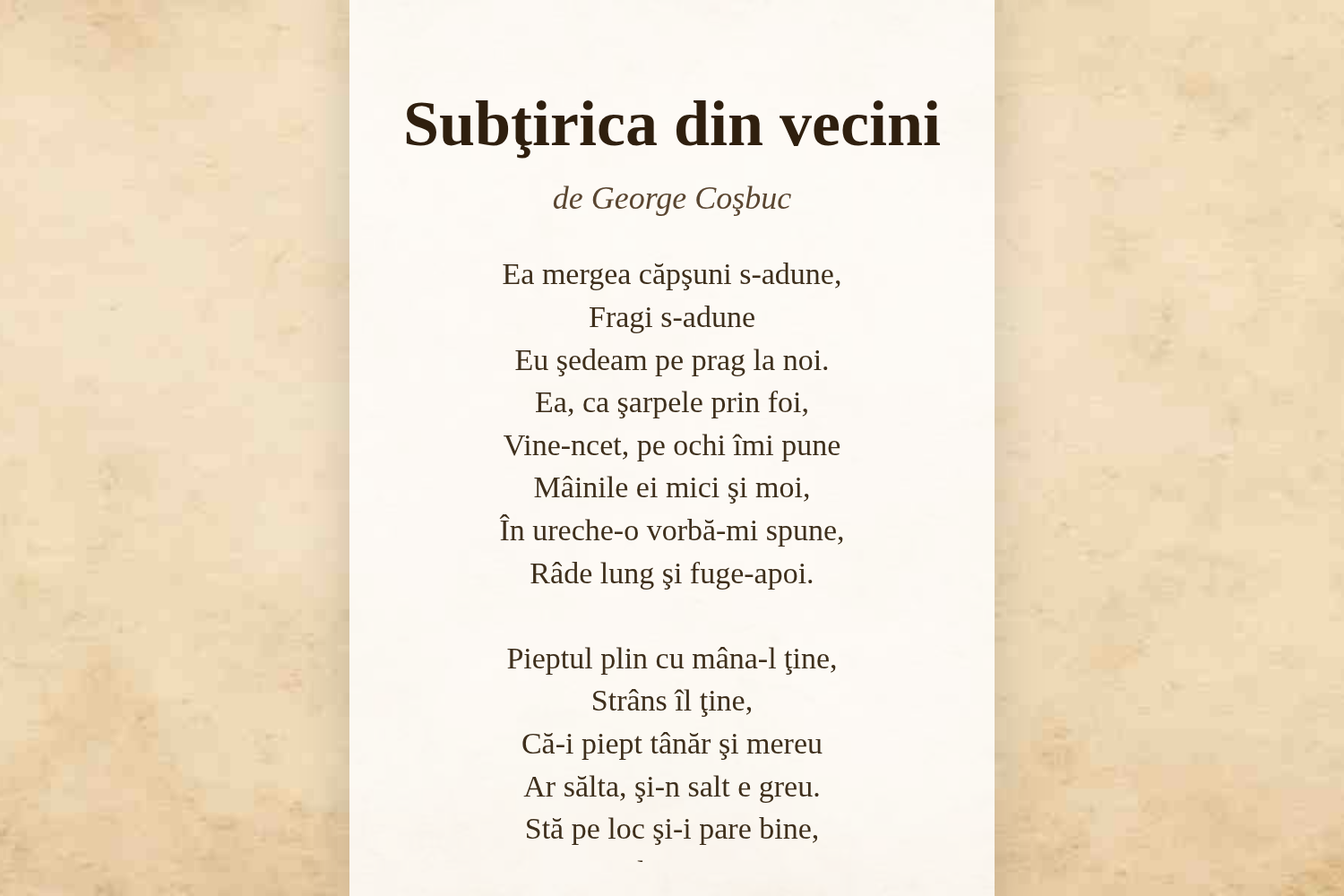 Subţirica din vecini