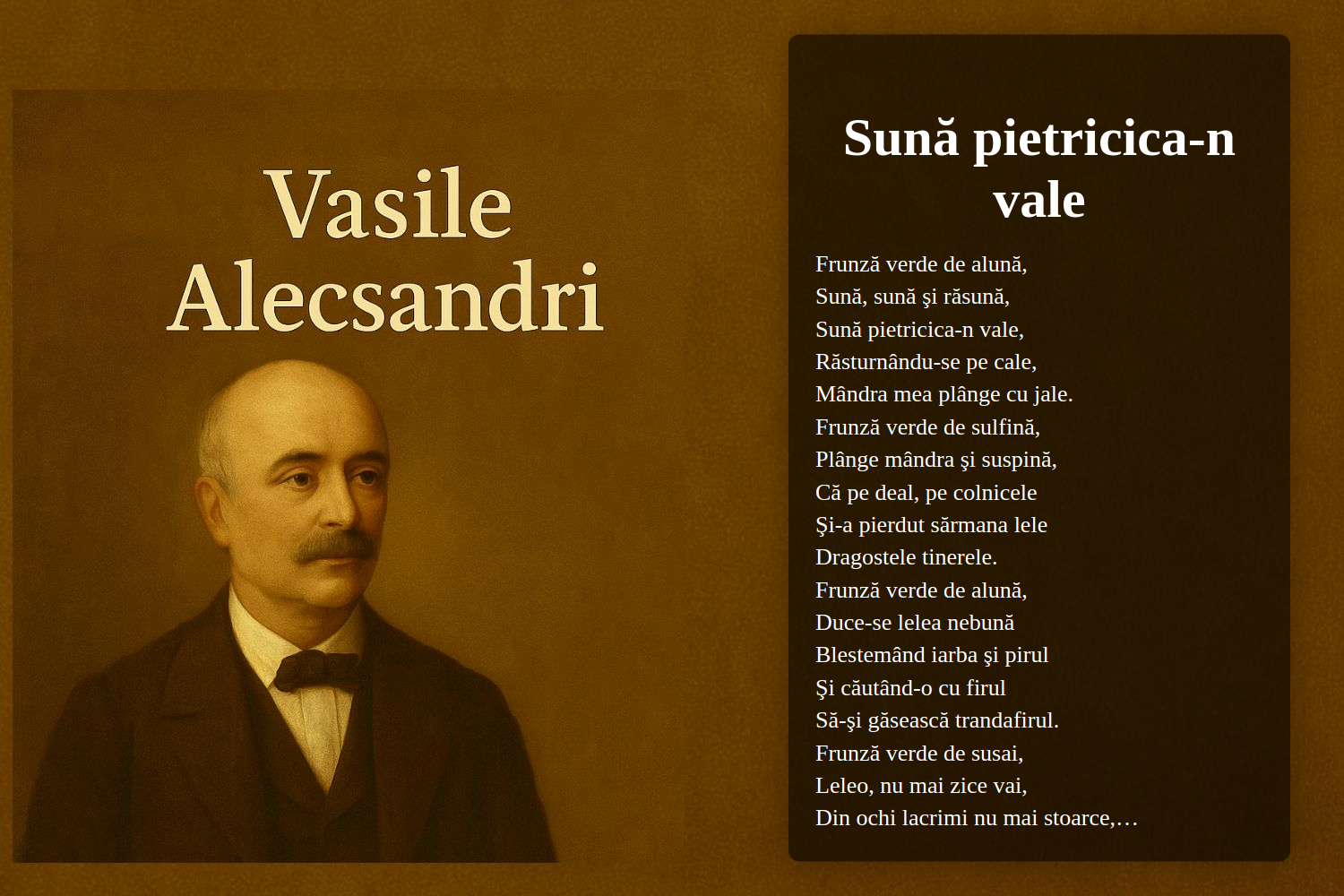 Sună pietricica-n vale