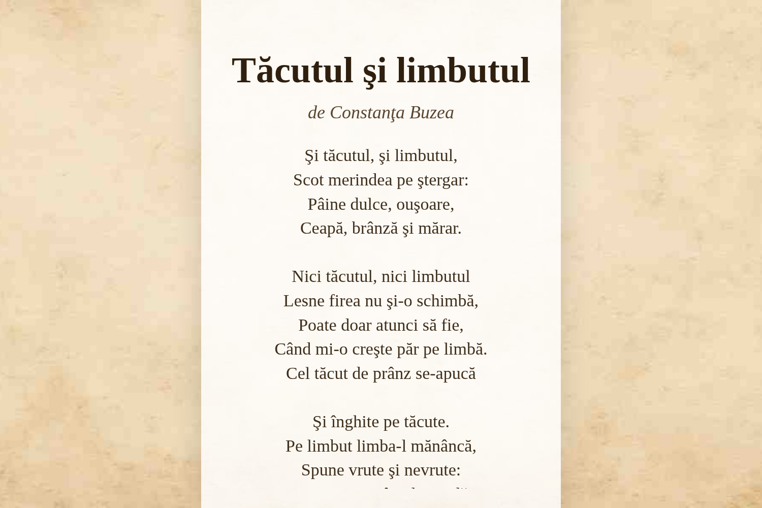 Tăcutul şi limbutul
