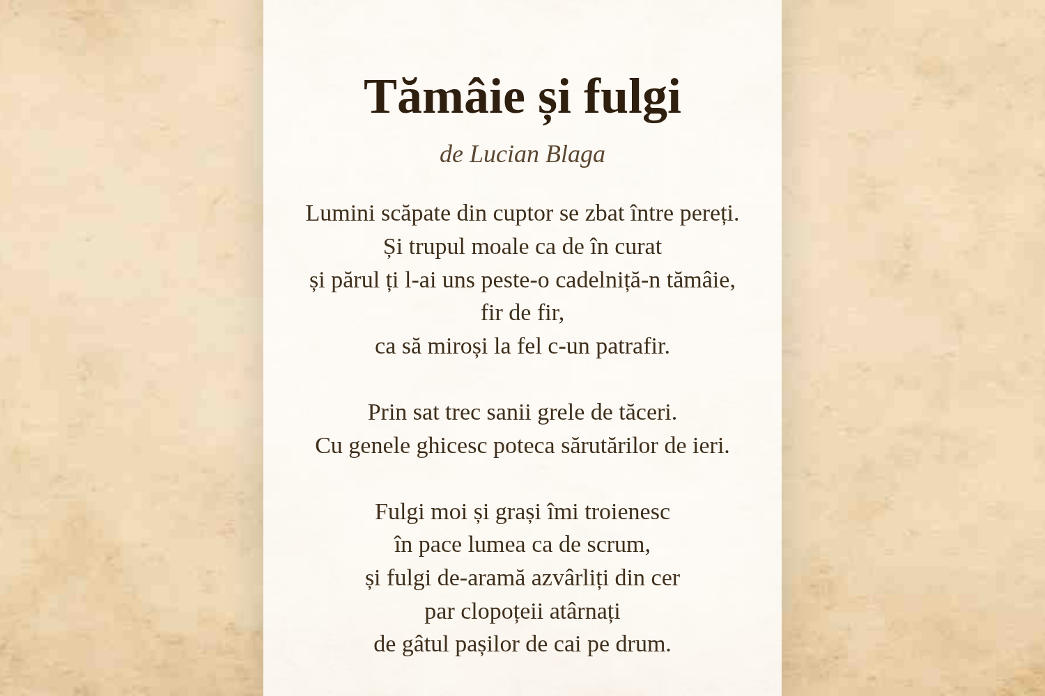 Tămâie și fulgi