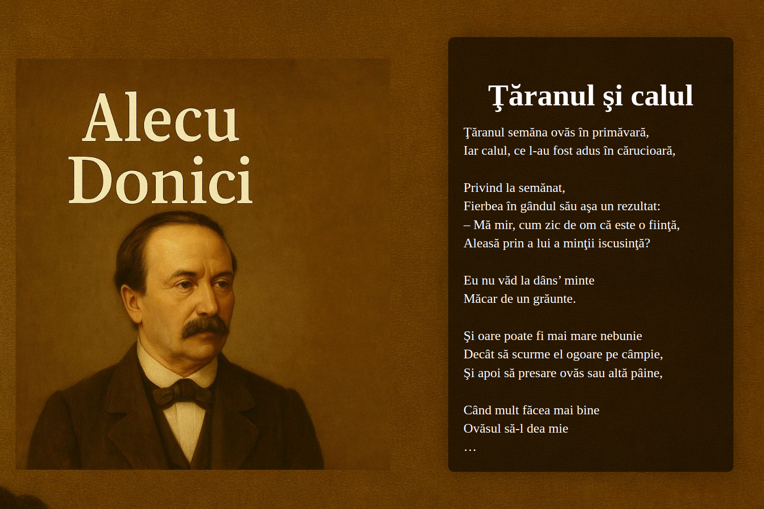 Ţăranul şi calul