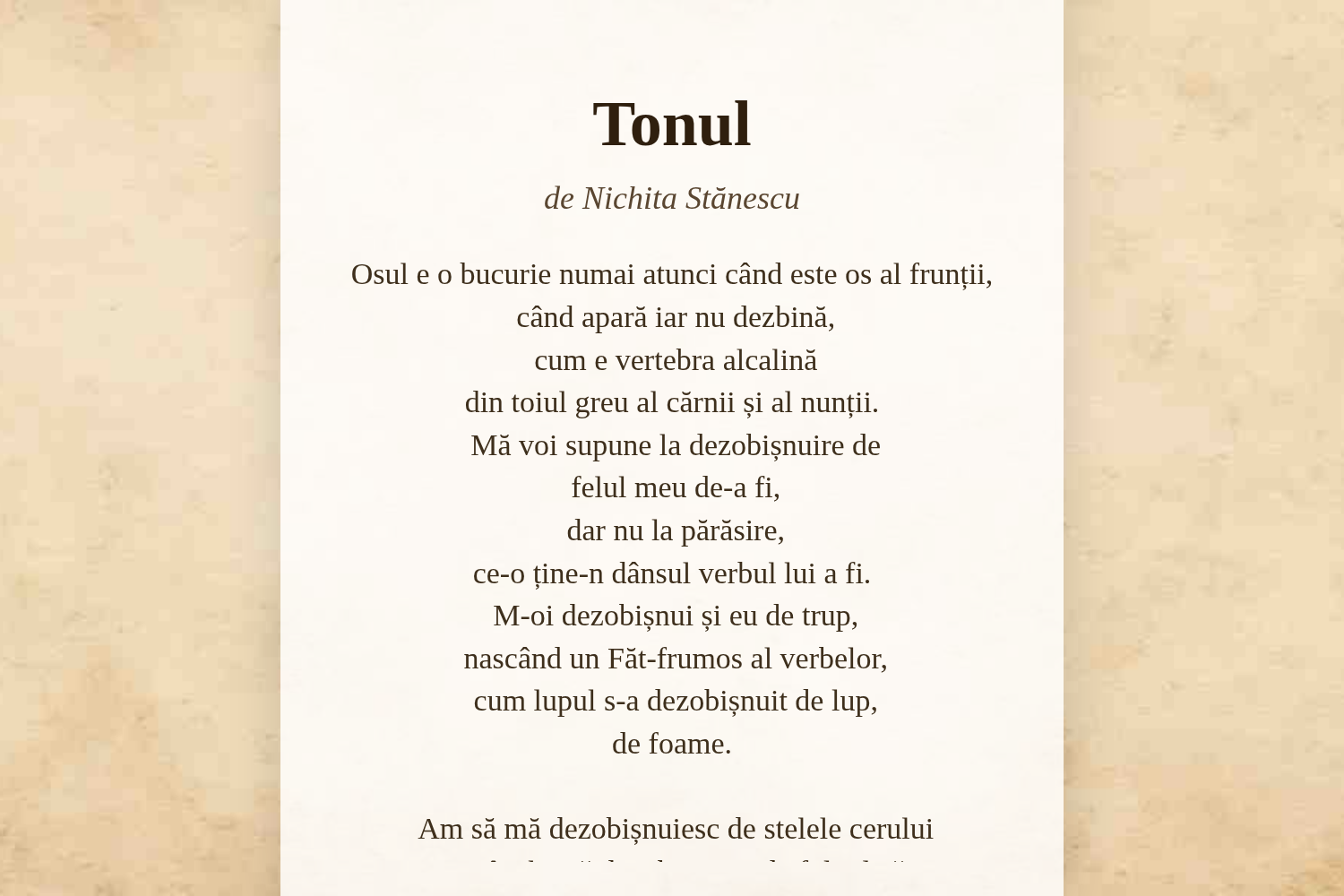 Tonul