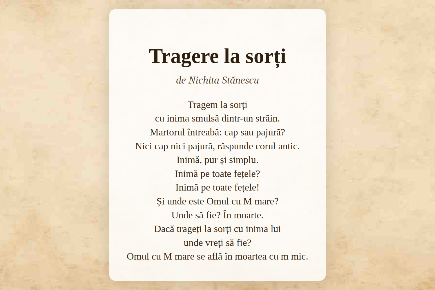 Tragere la sorți