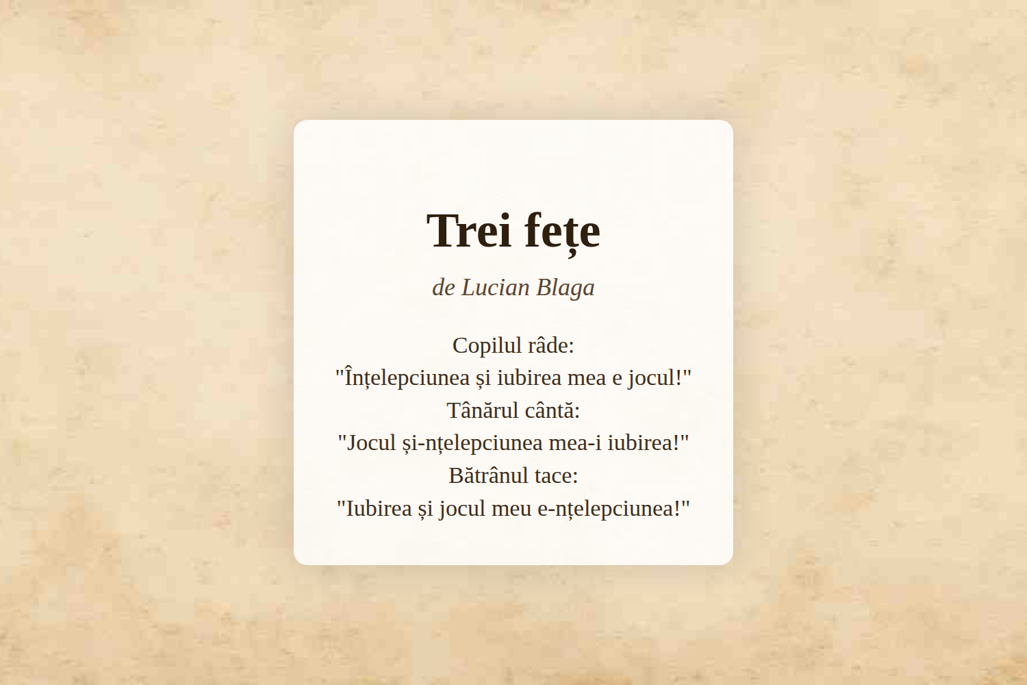 Trei fețe
