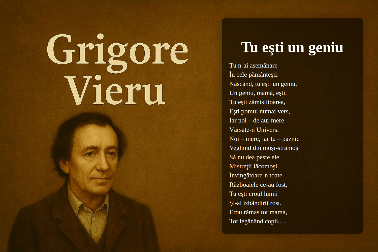 Tu eşti un geniu