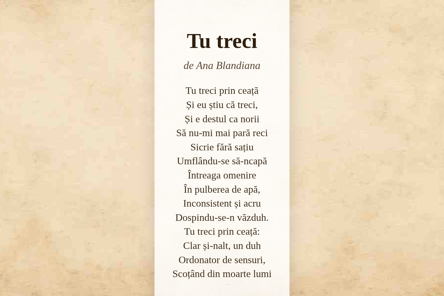 Tu treci