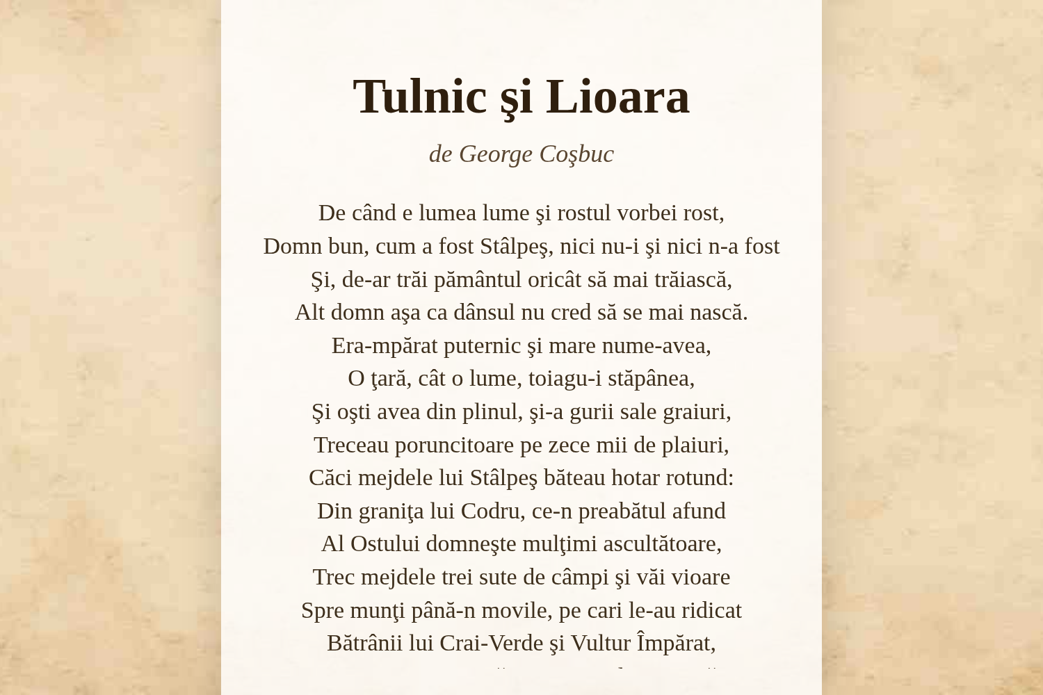 Tulnic şi Lioara