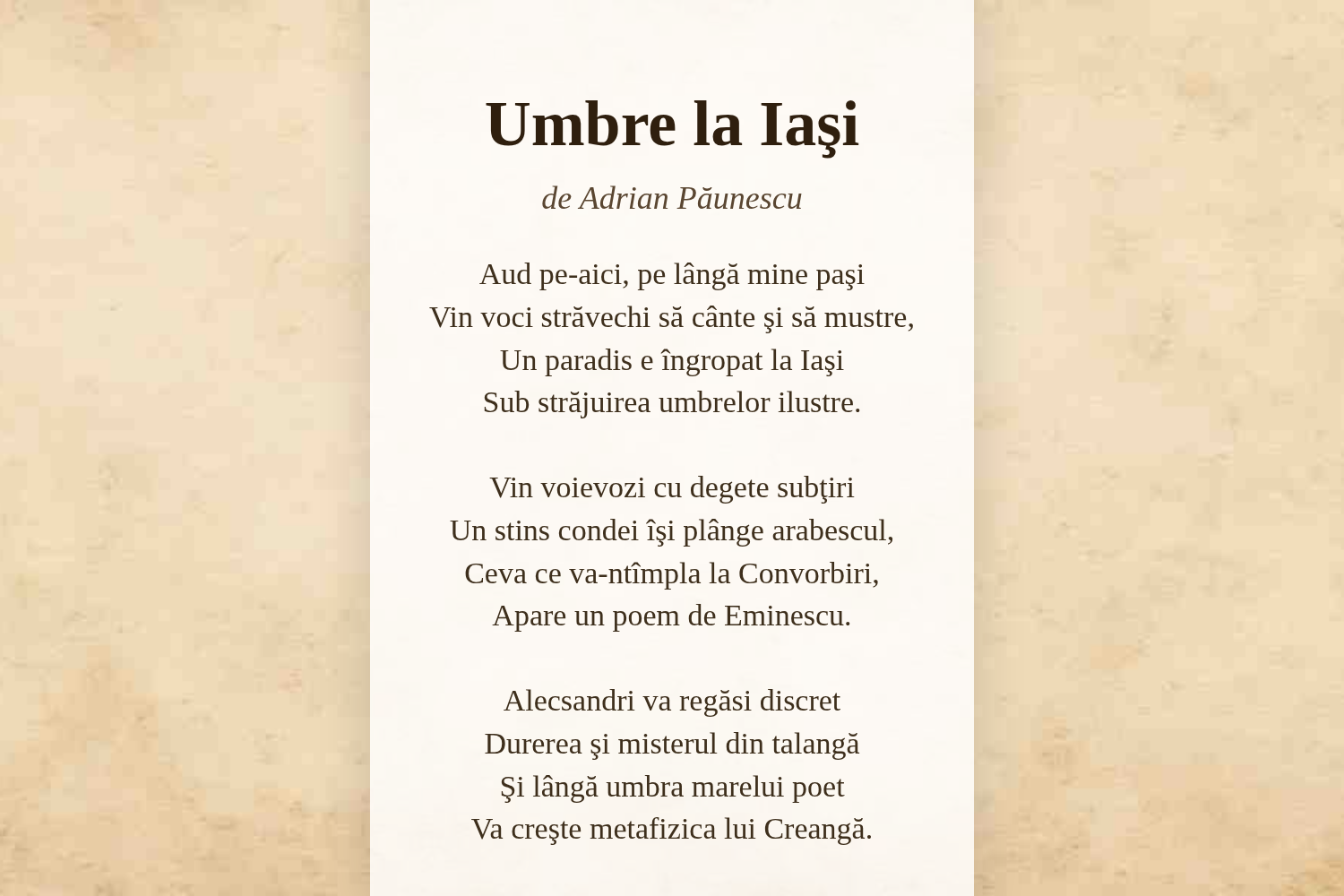Umbre la Iaşi