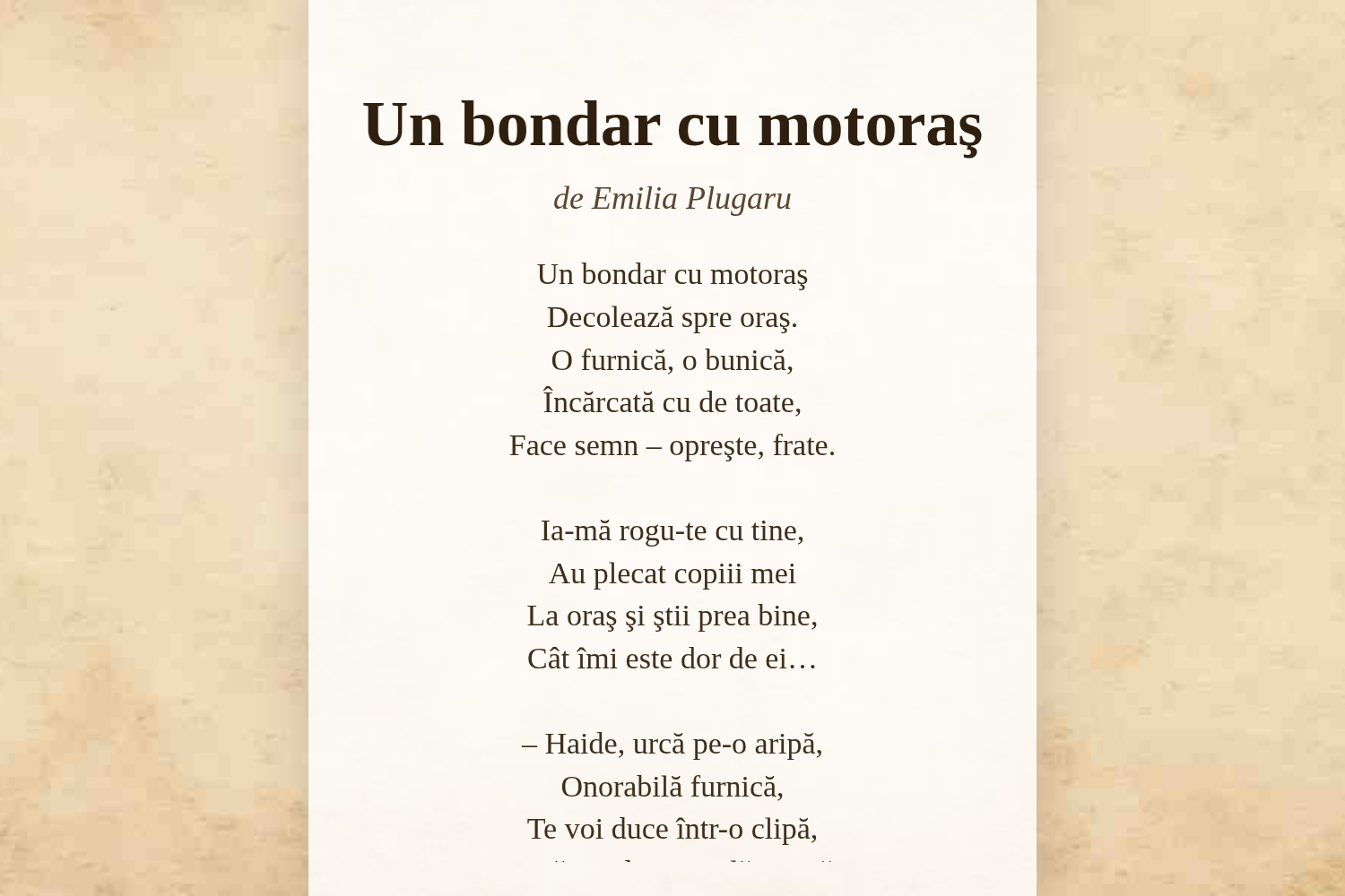 Un bondar cu motoraş