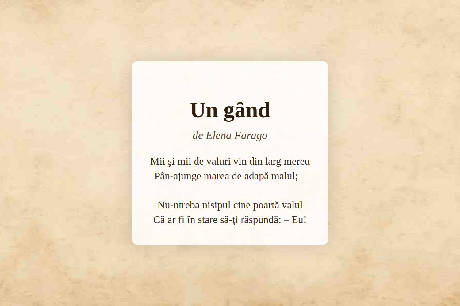 Un gând