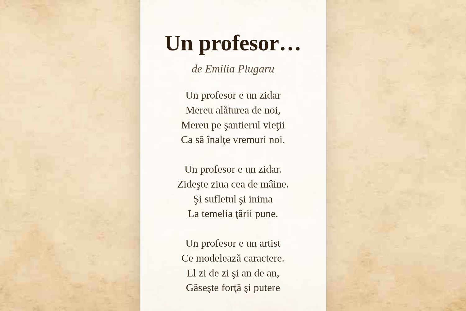 Un profesor…