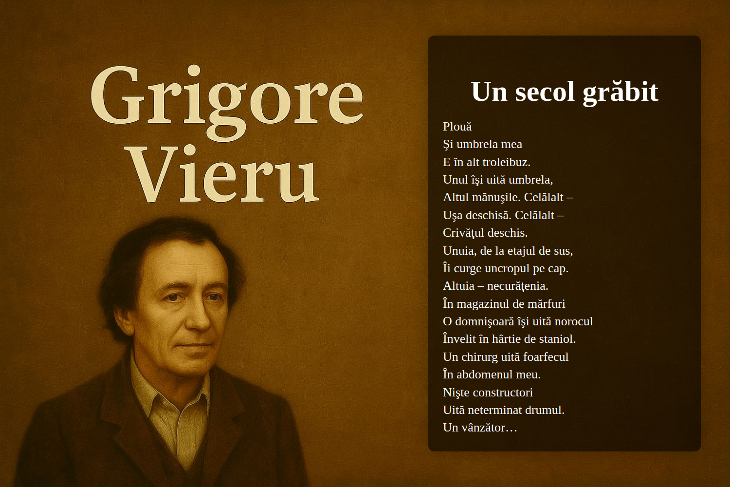 Un secol grăbit