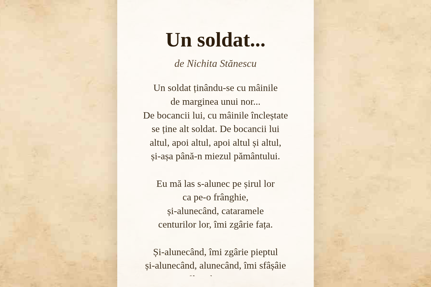Un soldat...