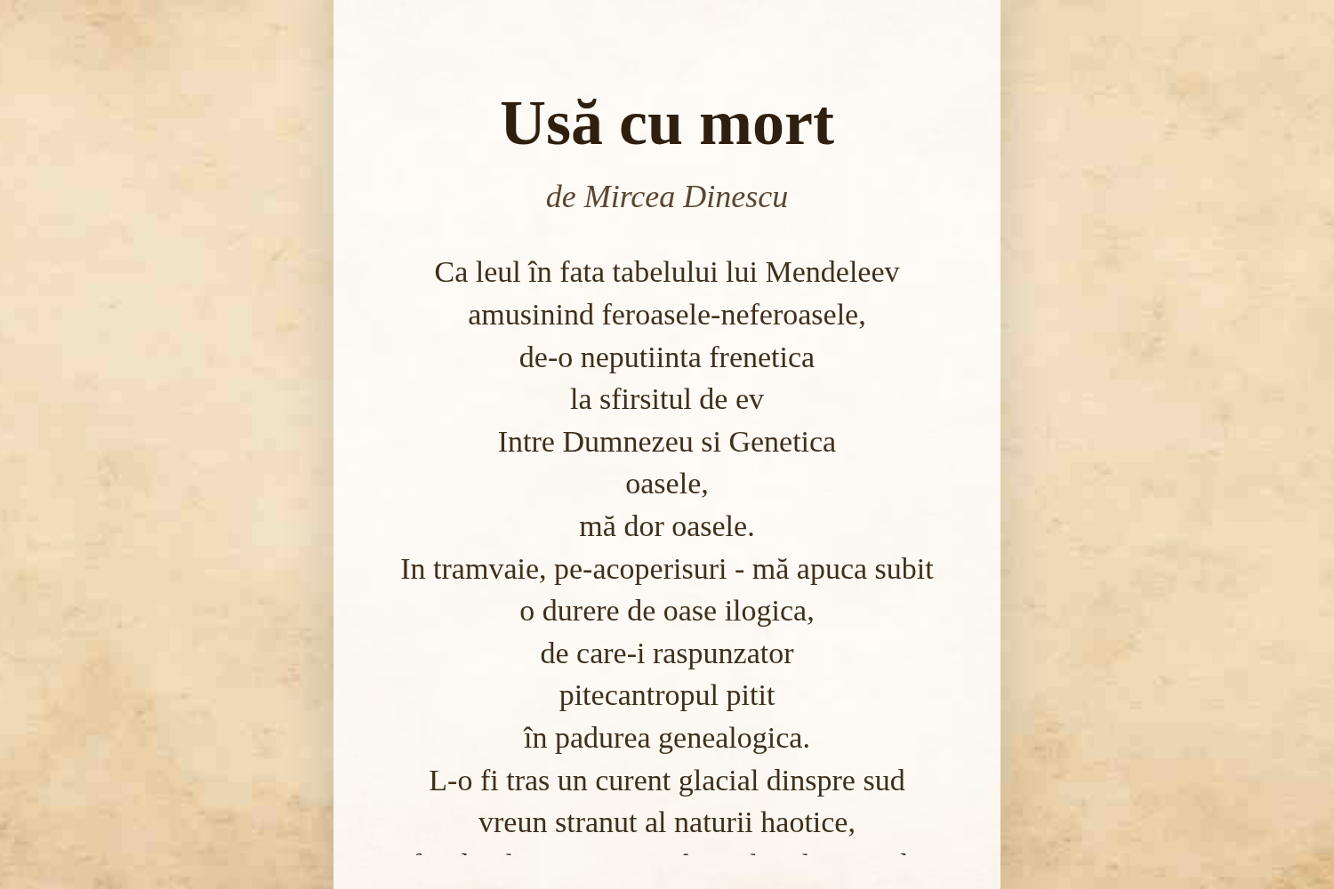 Usă cu mort
