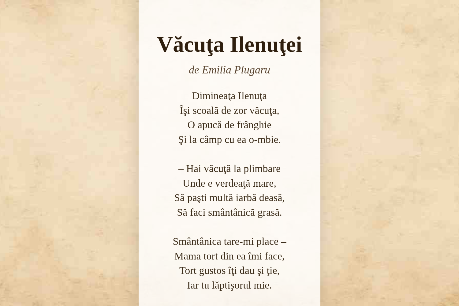 Văcuţa Ilenuţei