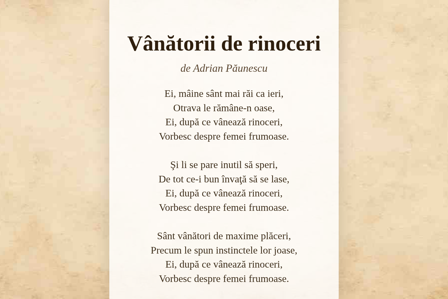 Vânătorii de rinoceri