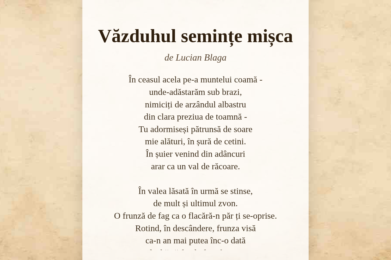 Văzduhul semințe mișca