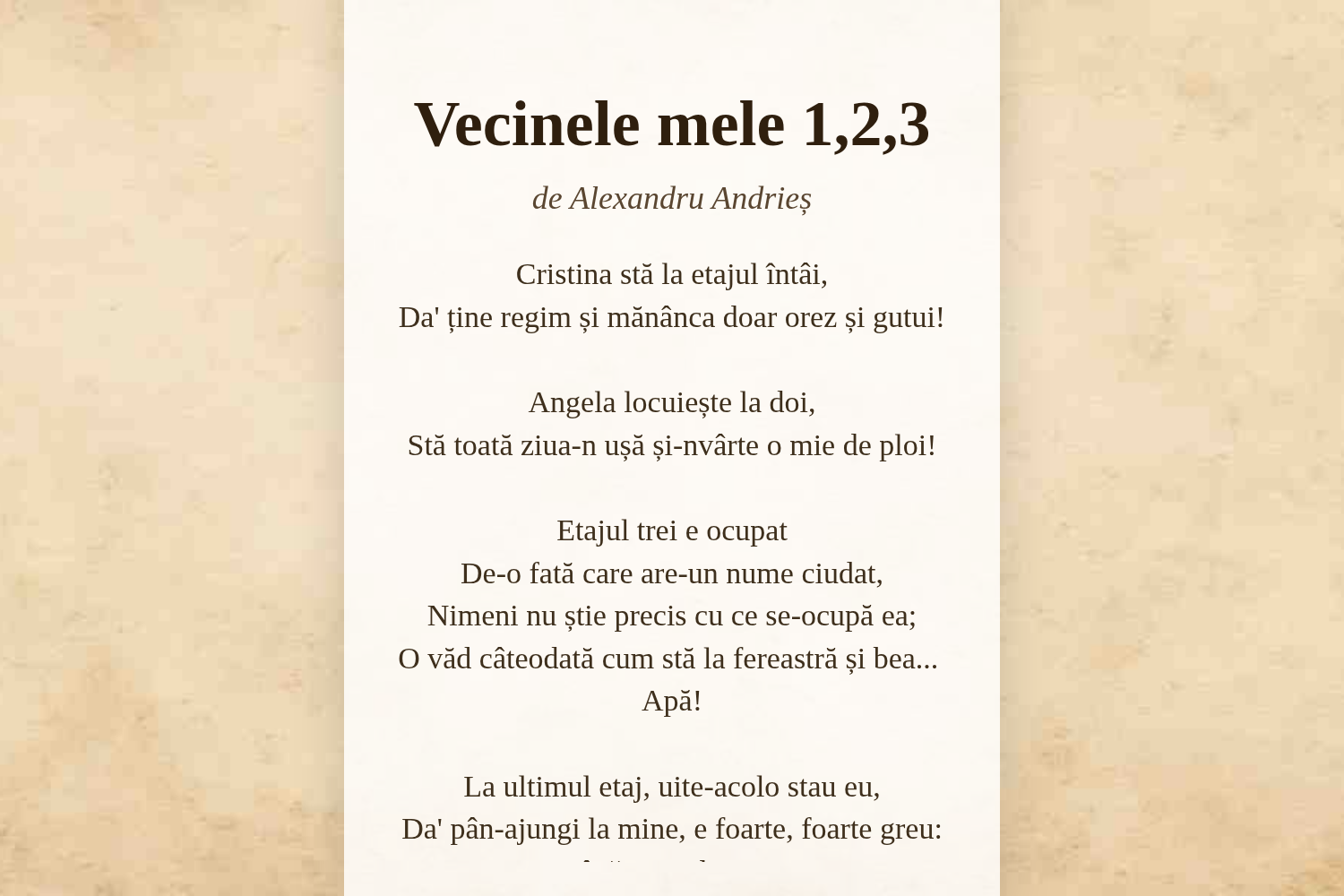 Vecinele mele 1,2,3