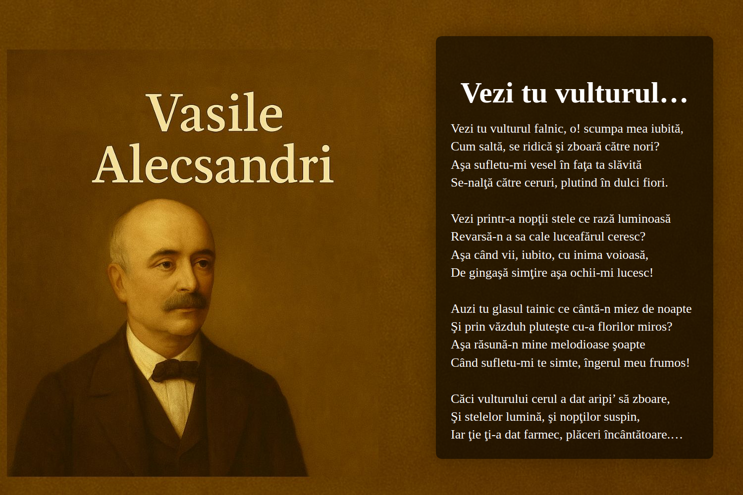 Vezi tu vulturul…